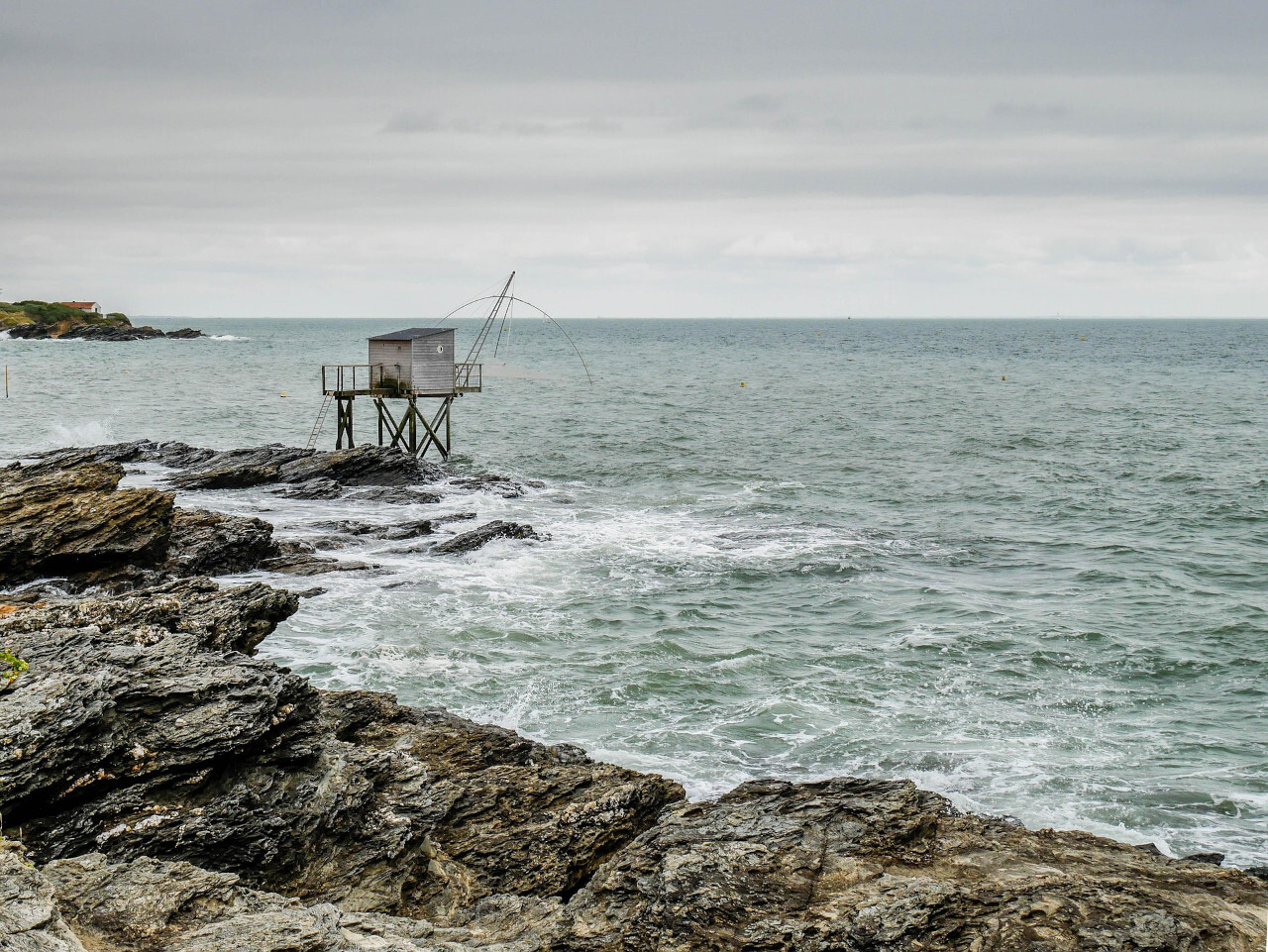 Cabane de pêche sur pilotis